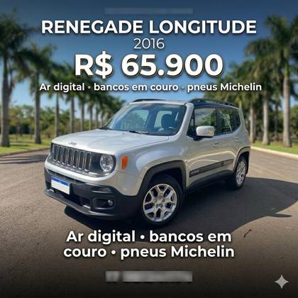 JEEP RENEGADE 1.8 16V FLEX LONGITUDE 4P AUTOMÁTICO JEEP RENEGADE 1.8 16V FLEX LONGITUDE 4P AUTOMÁTICO